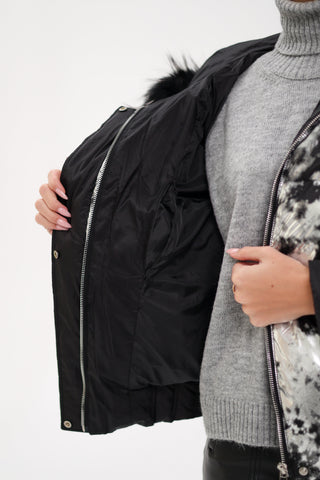 Glacier Fox Collar Down Fill Puffer - By Baano
