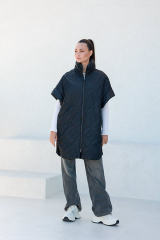 Bianca Relaxed Fit Embossed Vest