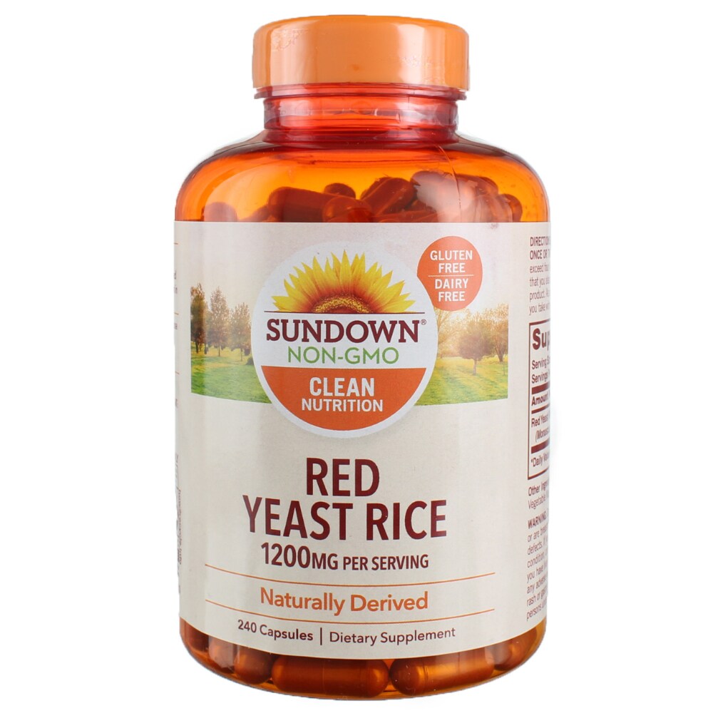 Sundown Naturals Red Yeast Rice, 1200 Mg, Capsules