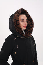 Genuine Scandinavian Mink Fur Parka with Rabbit Fur Insulation