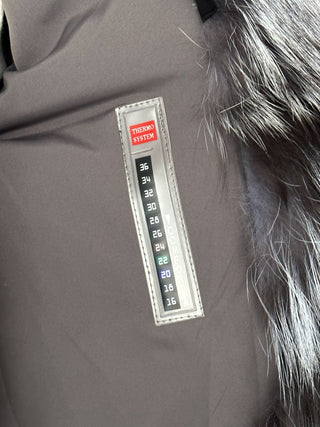 Genuine Silver Fox Fur Rabbit Fur Insulated Parka - By Baano
