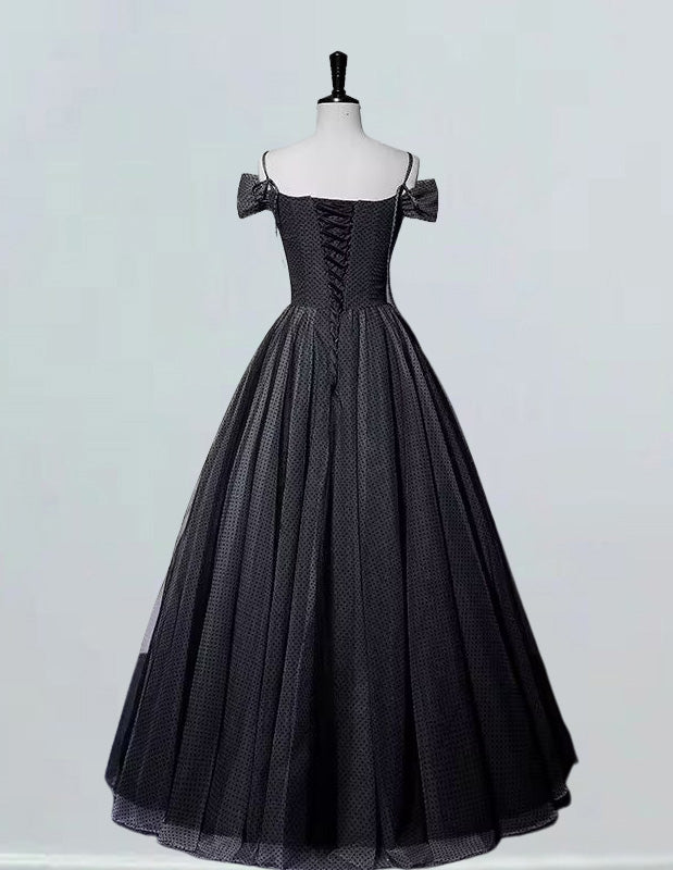 Off-Shoulder Tulle Evening Gown | Elegant Prom & Bridesmaid Dress