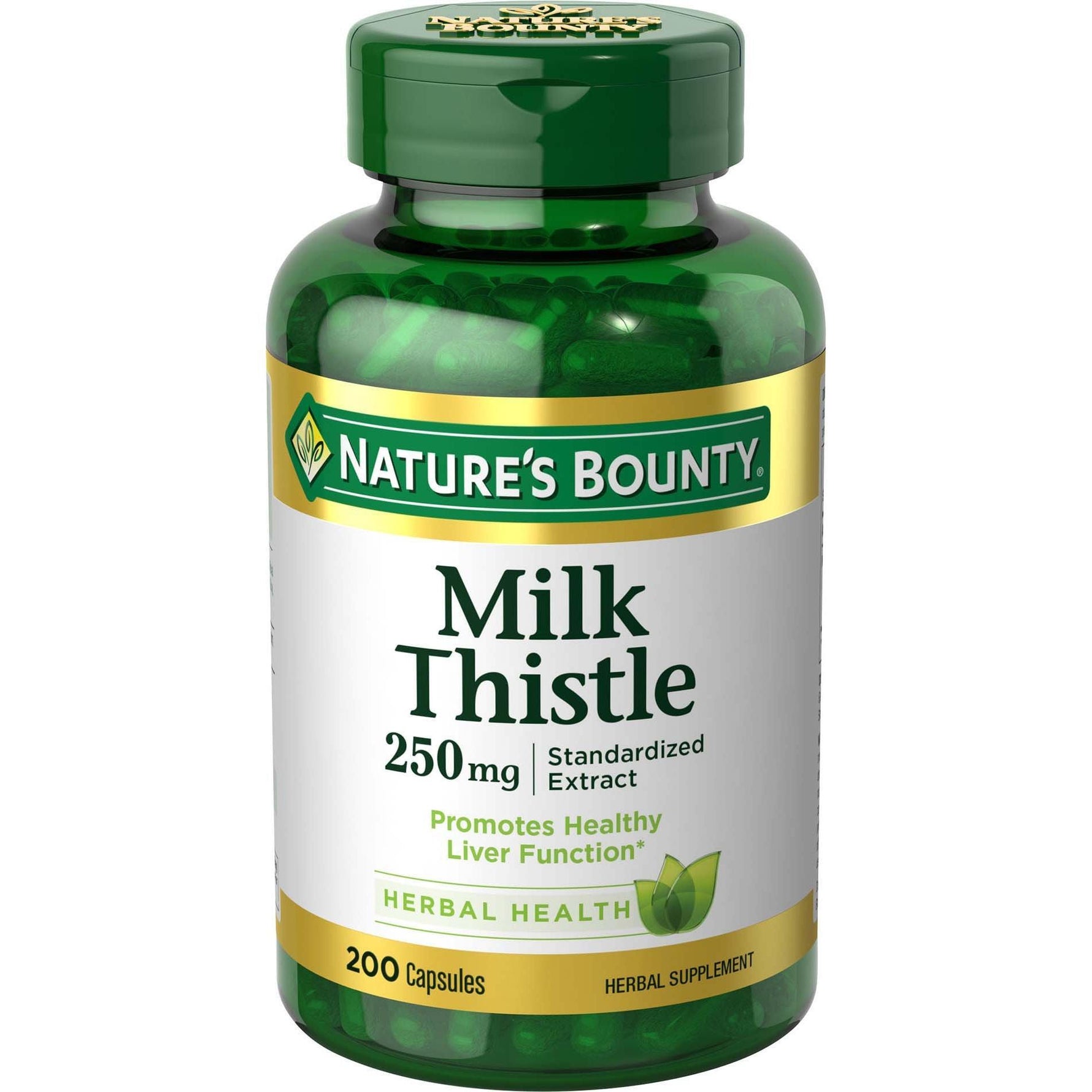 Nature's Bounty Milk Thistle 250 Mg Dietary Supplement Capsules