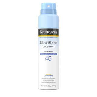 Neutrogena Ultra Sheer Body Mist Sunscreen Spray SPF 45 5 Oz 2019