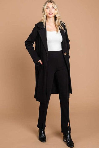 Culture Code Double Breast Lapel Collar Coat - By Baano