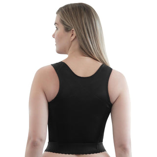 Style 9603 | Front Closure Back Support Long Line Bra - Black Rago Shapewear