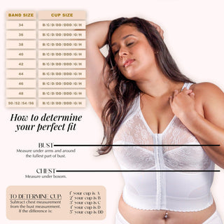 Style 9603 | Front Closure Back Support Long Line Bra - White Rago Shapewear