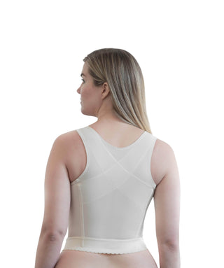 Style 9603 | Front Closure Back Support Long Line Bra - Blush Rago Shapewear