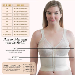 Style 9603 | Front Closure Back Support Long Line Bra - Blush Rago Shapewear