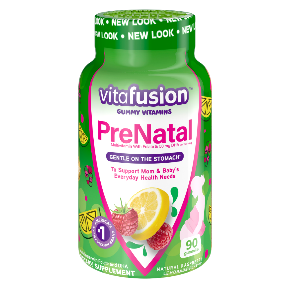 Vitafusion Gummy Vitamins, Prenatal, Raspberry Lemonade Flavor