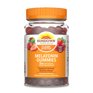 Sundown Naturals Melatonin 5 Mg Gummies, Strawberry Flavor
