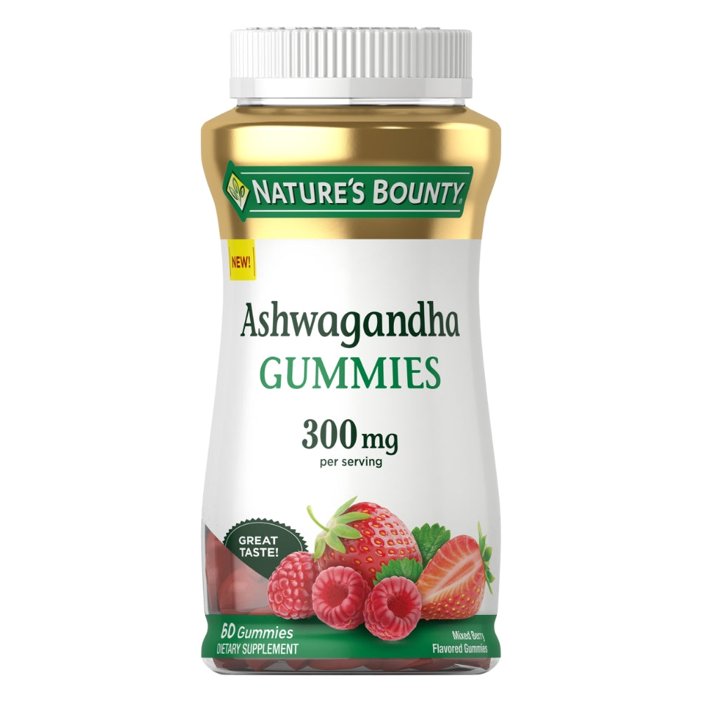 Nature's Bounty Ashwagandha Gummies Mixed Berry