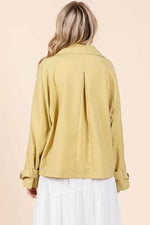 Mittoshop Double Breasted Long Sleeve Trench Coat Jacket - By Baano