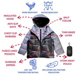 Car Seat Coat | The Road Coat Down - Platinum/Black