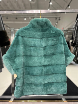 Genuine Scandinavian Mink Fur Poncho - By Baano