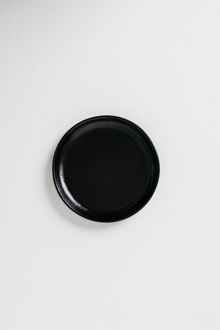Dusk Appetizer Plate - Matte Black - Set of 6