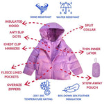 Car Seat Coat | The Road Coat Down - Lilac