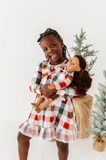 Holiday Plaid | DOLL DRESS - By Baano