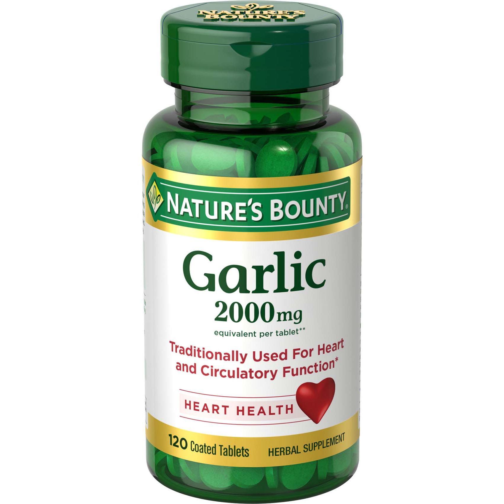 Nature's Bounty Garlic, 2000 Mg, Coated Tablets