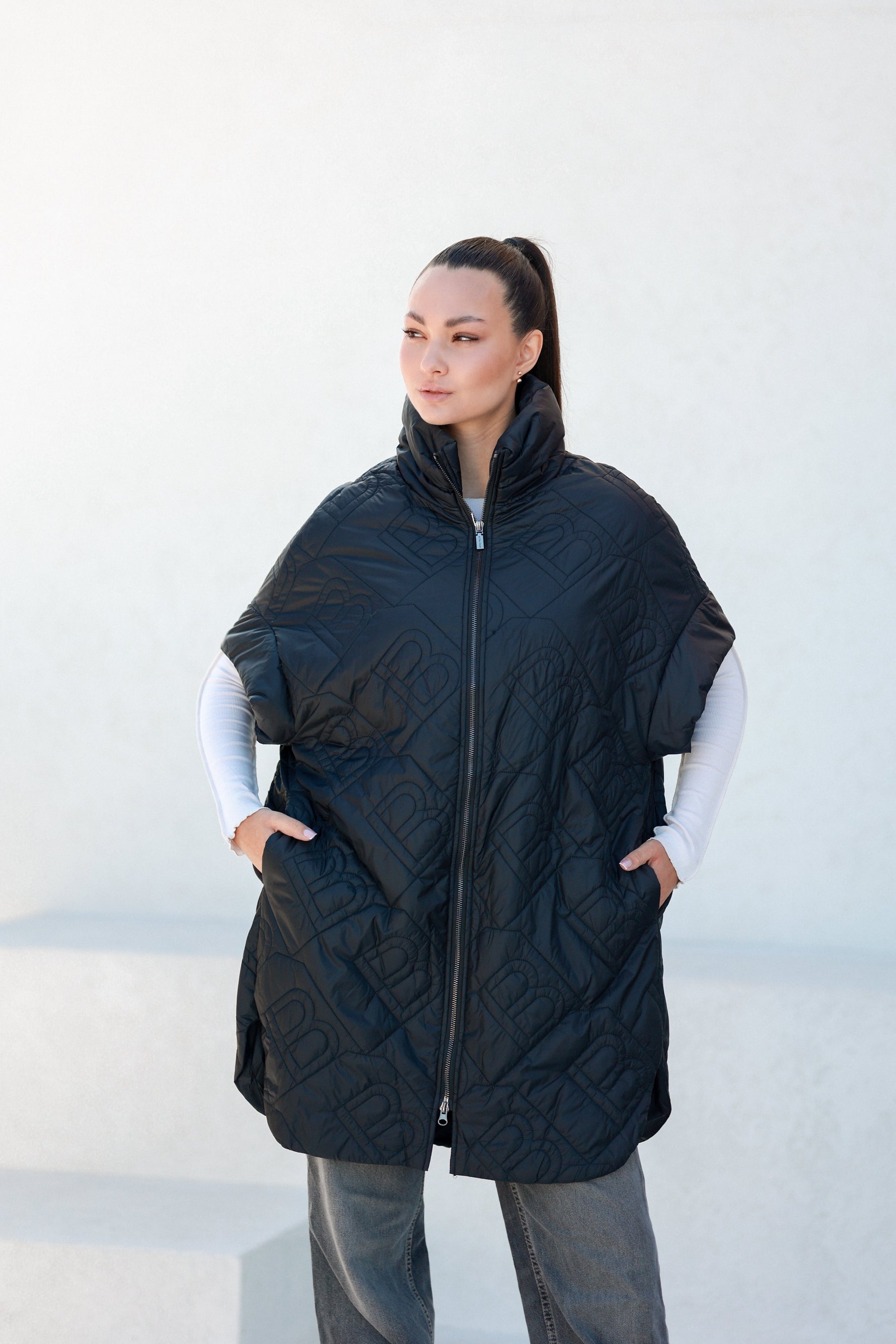 Bianca Relaxed Fit Embossed Vest