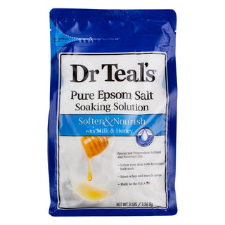 Dr Teal's Soften & Nourish Epsom Salt Soaking Solution, 3 Lb