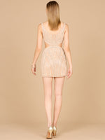 V-Neck Short Dress with Cutouts - By Baano