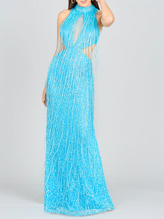 Carrie Fringe Beaded Dress  - OUTLET