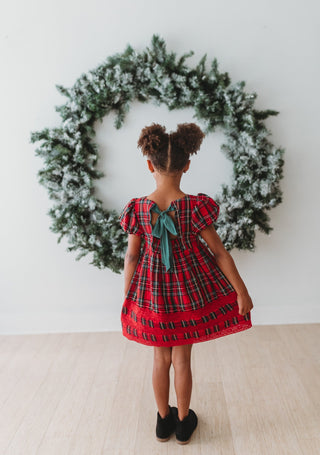 *PREORDER* Christmas Tartan Charlotte Dress - By Baano
