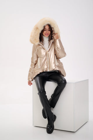 Genuine Polar Fox Down Fill Jacket - By Baano