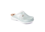 Pandora III by LEON- Women’s Leather Clogs- Gel Insole & Perforated Leather for Breathability
