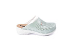Pandora III by LEON- Women’s Leather Clogs- Gel Insole & Perforated Leather for Breathability