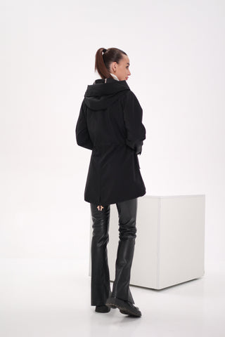 Genuine Scandinavian Mink Fur Parka with Rabbit Fur Insulation