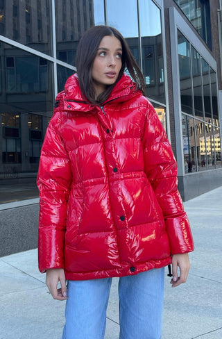 Gia Laqué Premium Down Hooded Jacket - By Baano