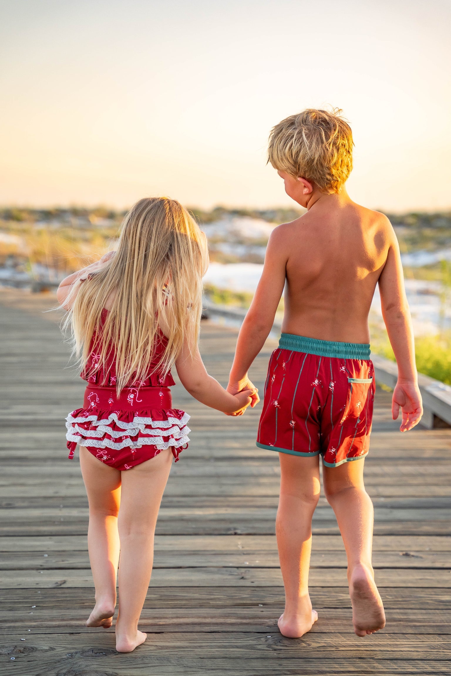 *PREORDER* Santa's Sleigh Bows High Waisted Bikini - By Baano