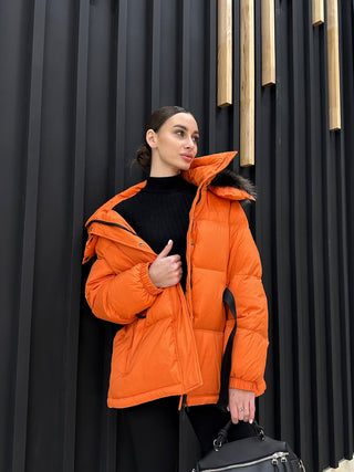 Genuine Silver Fox Down Fill Jacket - By Baano