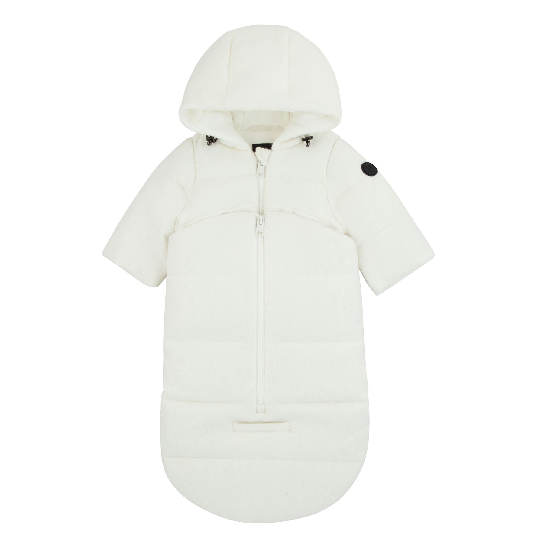 Pramie Ivory Knit Baby Snowsuit 3M–9M | Cozy Winter Bunting for Infants