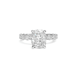 2.5ct Elongated Cushion Cut Eternity Engagement Ring Ring Deluxe Fine Jewelry