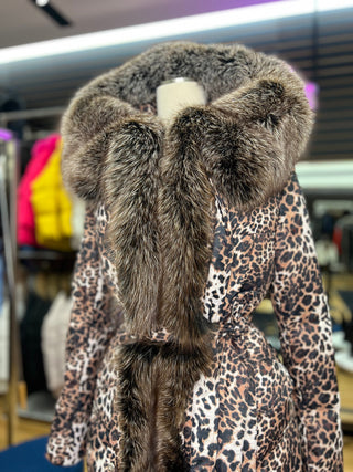 Genuine Silver Fox Down Insulated Parka - By Baano