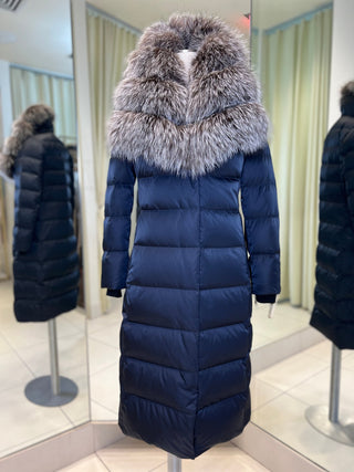 Kaimana Genuine Fox Fur Trim Premium Down Coat - By Baano