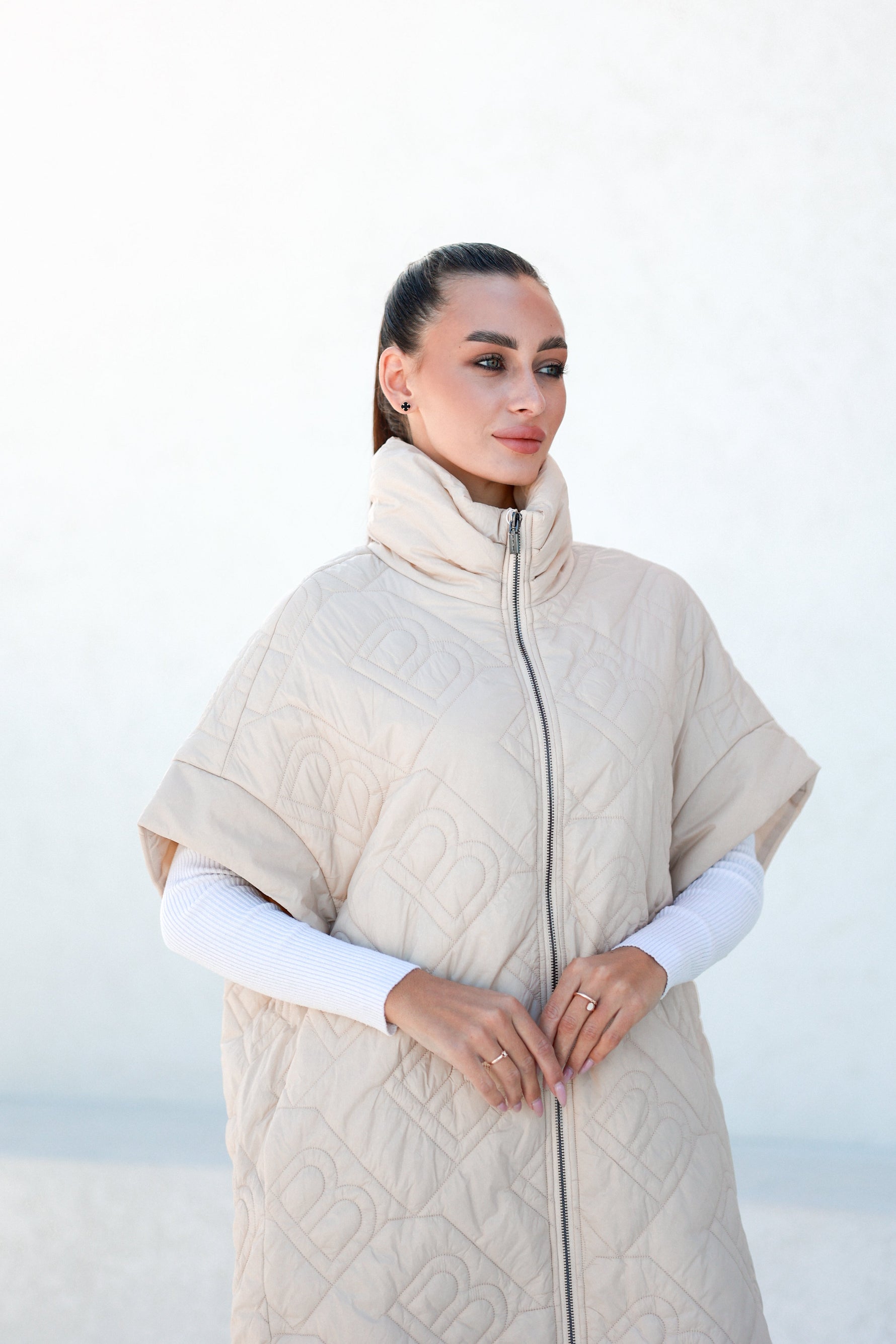 Bianca Relaxed Fit Embossed Vest