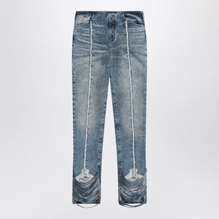 Bootcut Jeans D-Ginna Blue Washed Effect - By Baano