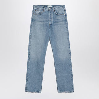 Light Blue Jeans In Regenerated Denim