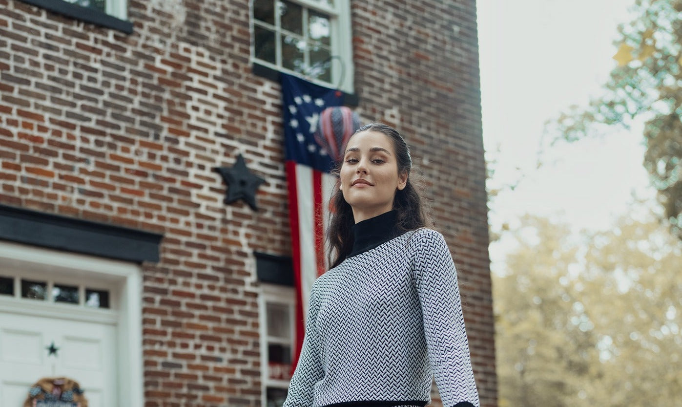 Black and white Sweater