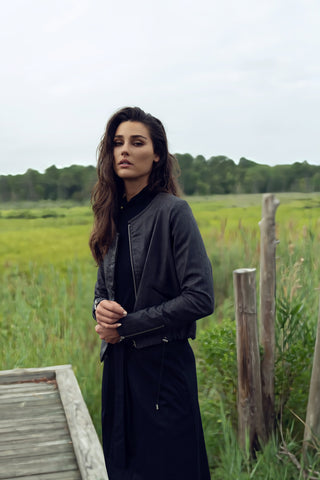 WOOL & LEATHER JACKET