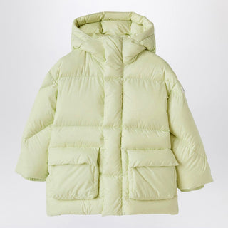 Long Down Jacket With Hood Yellow - By Baano