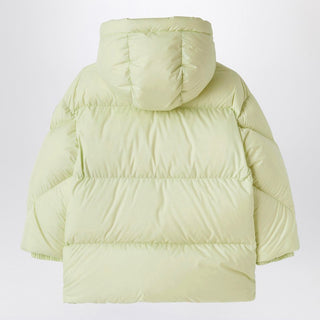 Long Down Jacket With Hood Yellow - By Baano