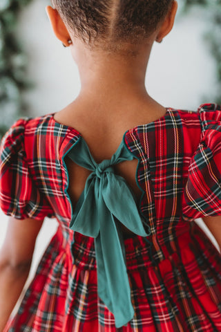 *PREORDER* Christmas Tartan Charlotte Dress - By Baano