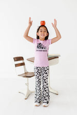 Retro Black and White Floral Flares - By Baano