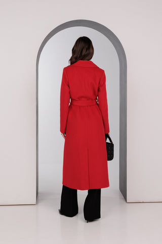 Astoria Classic Wraparound Wool Blend Overcoat