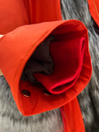 Genuine Silver Fox Fur Rabbit Fur Insulated Parka - By Baano